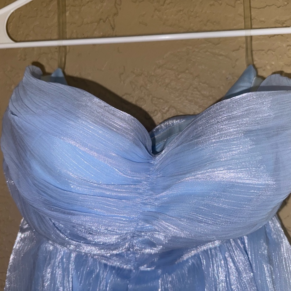 Blue Ruffled Dress - Picture 4 of 6